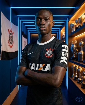 Corinthians Jersey Away Retro 2012 Nike Men's - Black - Side View | Sant Sport