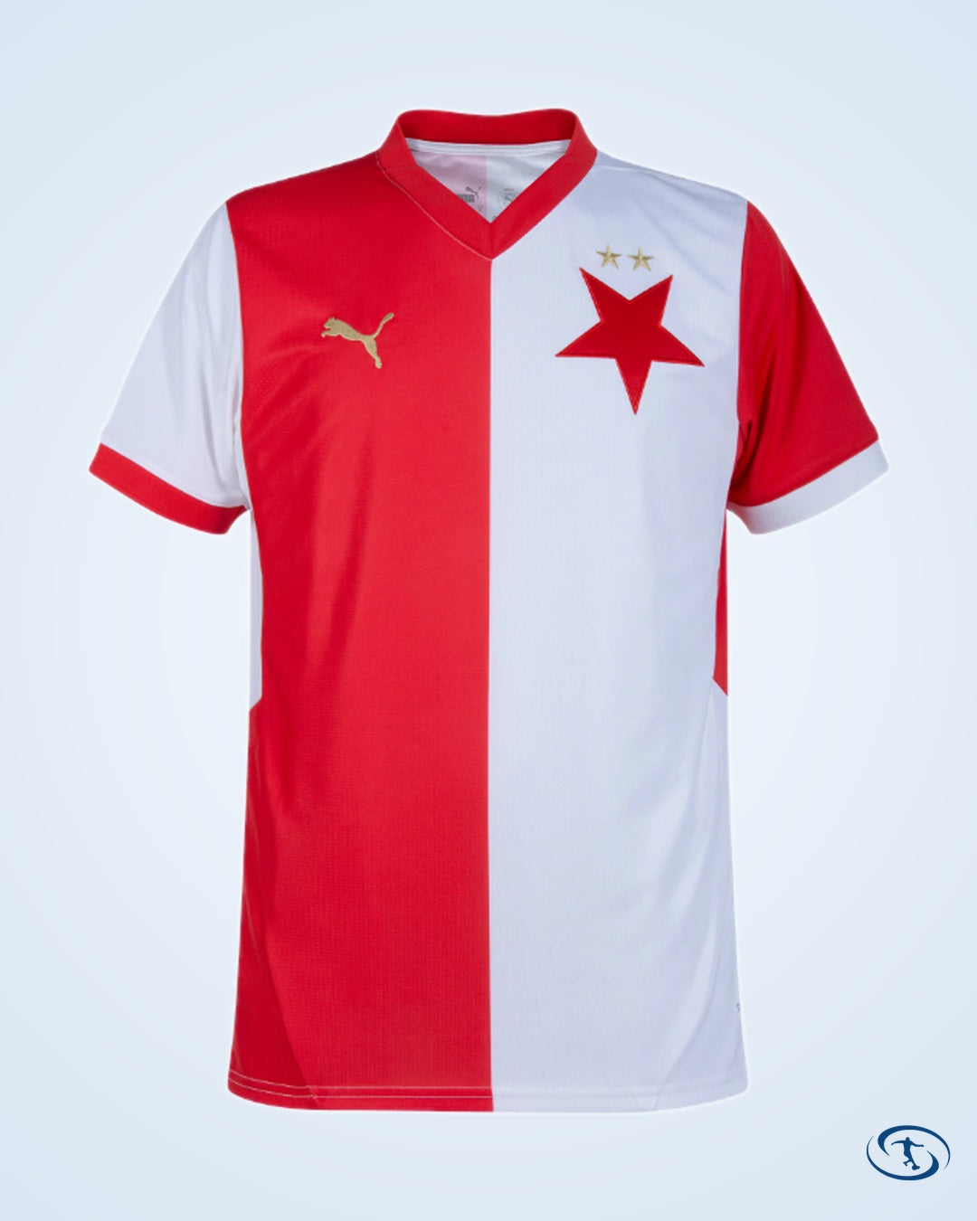 Slavia Prague Home Oscar 19 Jersey 2024-2025 (Fan Style Printing) - Men's | Sant Sport