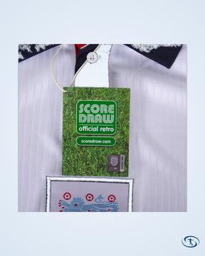 Score Draw England Home Retro Shirt World Cup Finals 1998 Customizable Men's