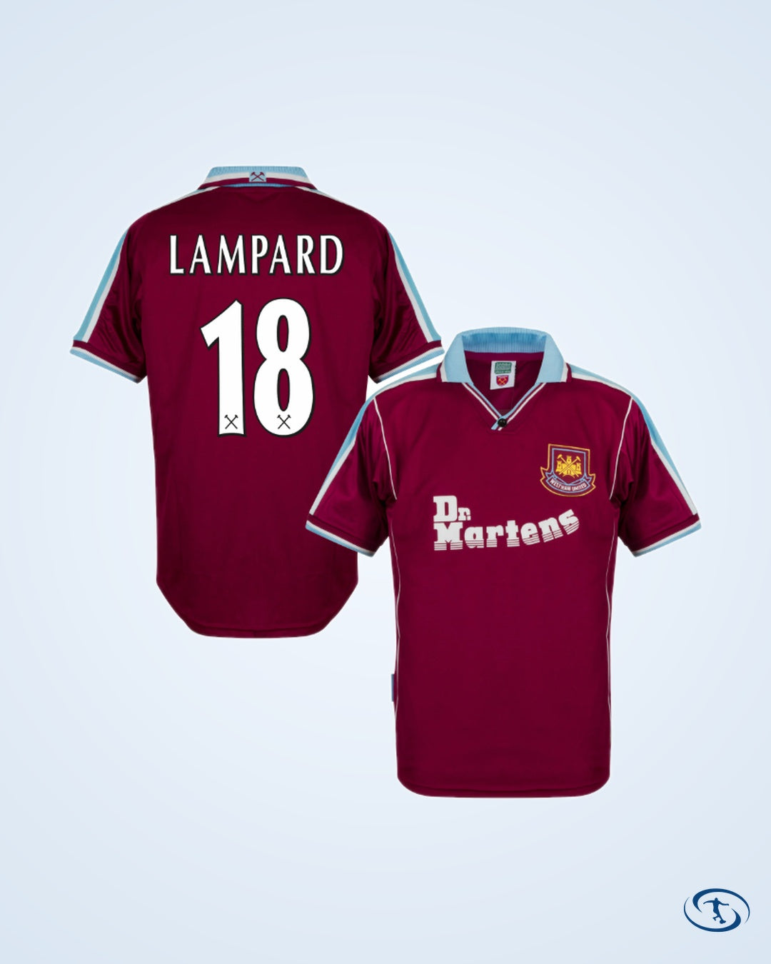 Score Draw West Ham Utd Home Retro Shirt 1999-2001 (Retro Flex Printing) - Men's