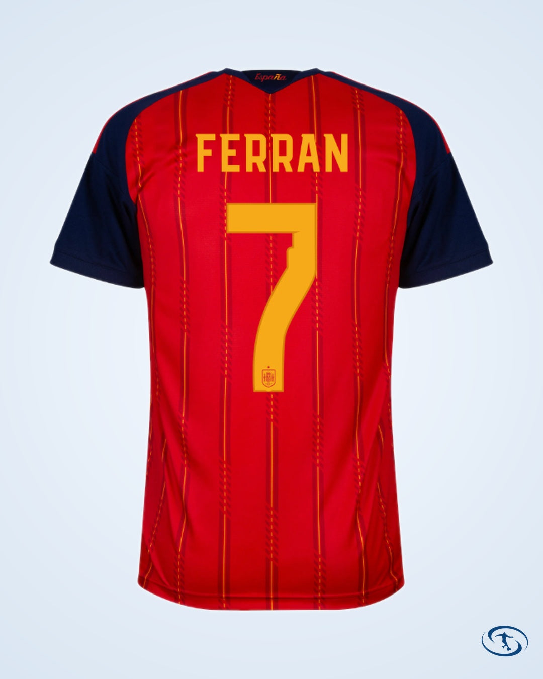 Spain Home Player Number Shirt 2026-2027 (Official Printing) - Men's
