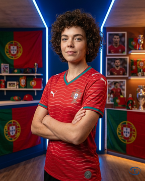 Camisa Portugal Home 2026/27 Torcedor Puma Feminina - Vermelho - Side View | Sant Sport