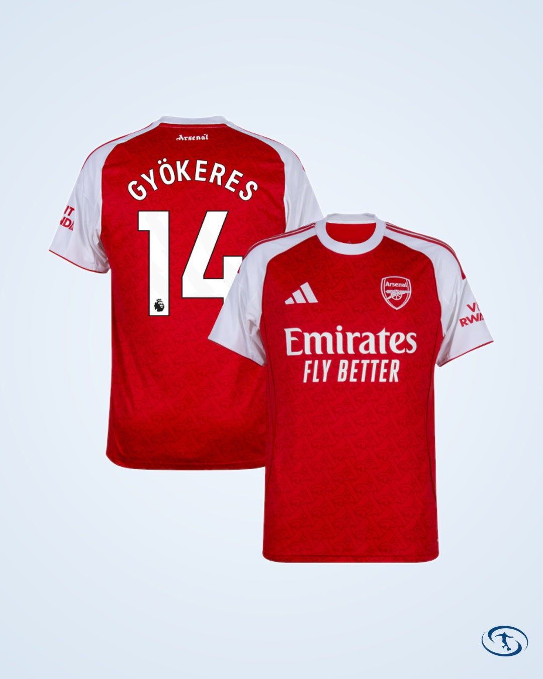 Arsenal Home Rice 41 Shirt 2025-2026 (Premier League)