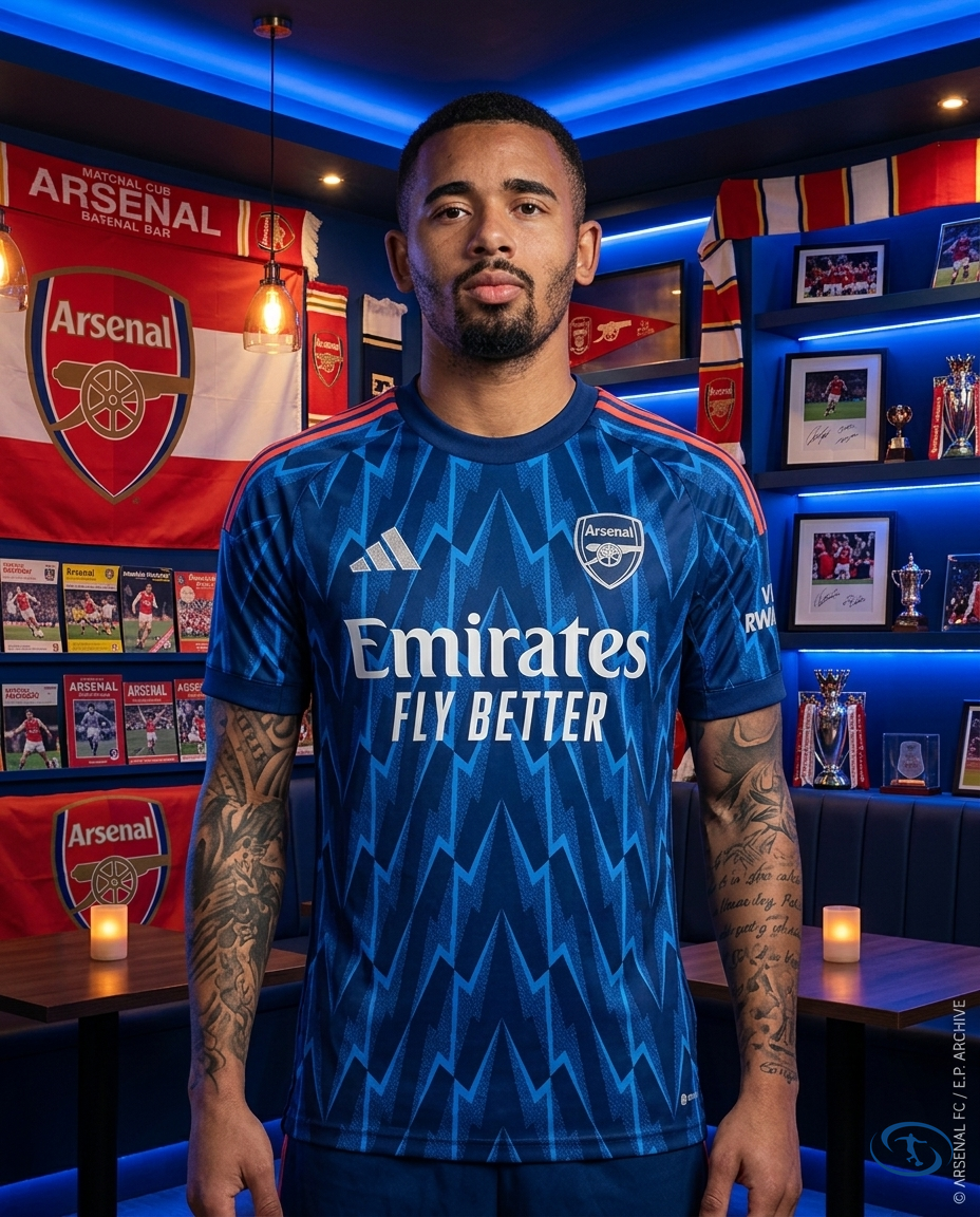 Camisa Arsenal Away 25/26 Torcedor Adidas Masculino - Azul - Front View | Sant Sport