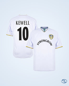 Score Draw Leeds United Retro Home Shirt 2000-2002 Fan Version (Retro Flex Printing)