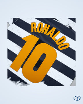 Inter Milan Away Retro Player  Number Shirt 1997-1998 (Retro Flock Printing) - Men's