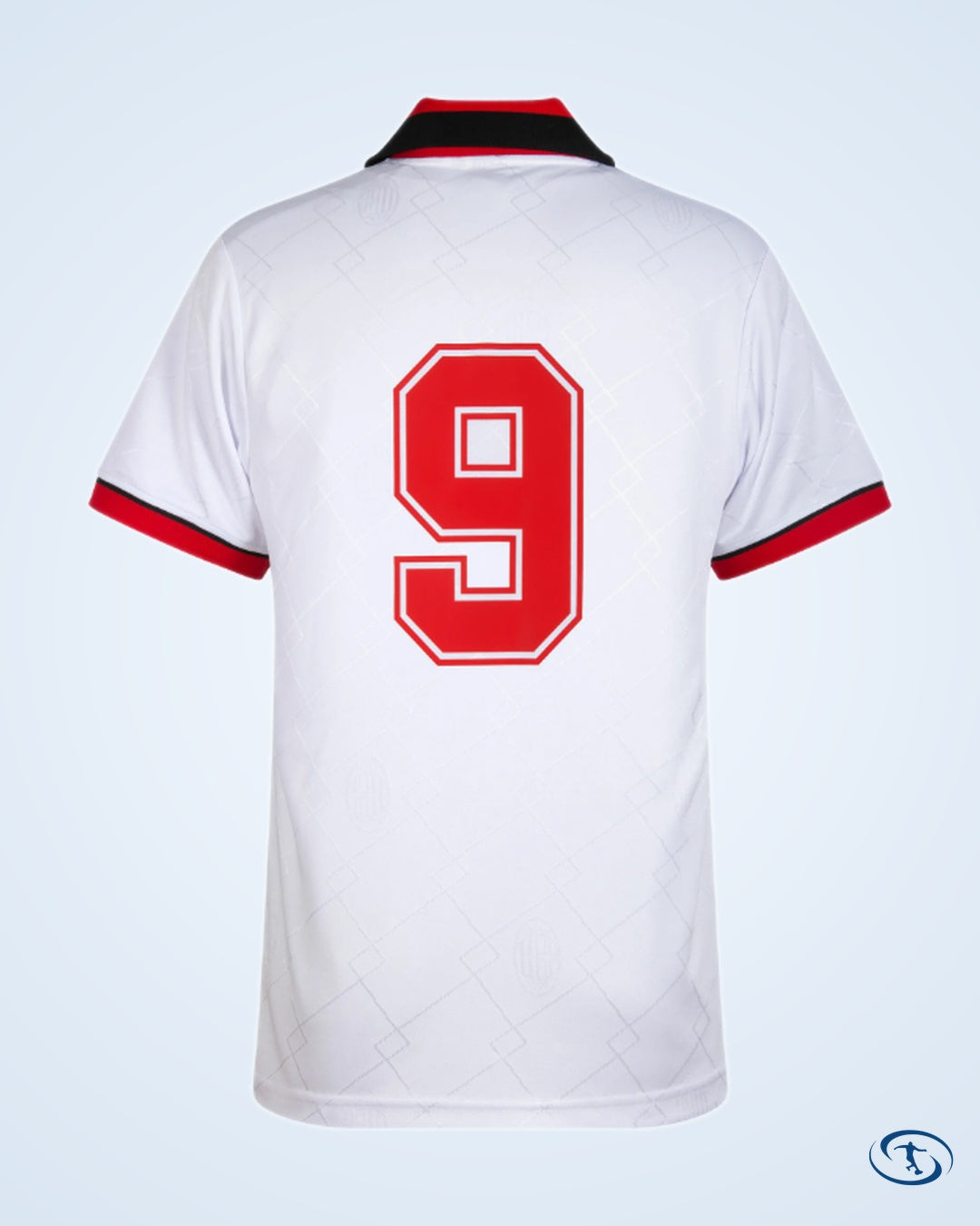 AC Milan Retro European Cup Final Number Player Shirt 1993-1994 (Retro Flex Printing) - Men's
