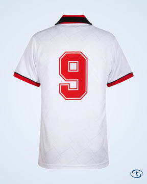AC Milan Retro European Cup Final Number Player Shirt 1993-1994 (Retro Flex Printing) - Men's