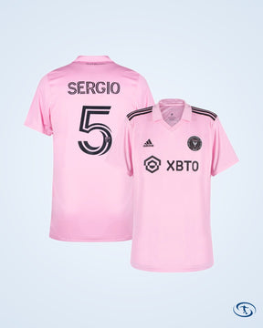 Inter Miami Home Sergio 5 Shirt 2023 (Official Printing) - Men's