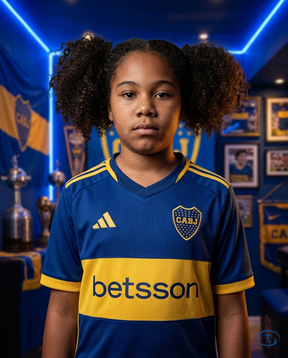 Boca Juniors Jersey Home 2025/26 - Adidas Men's - Blue e Amarelo - Badge Close-Up | Sant Sport