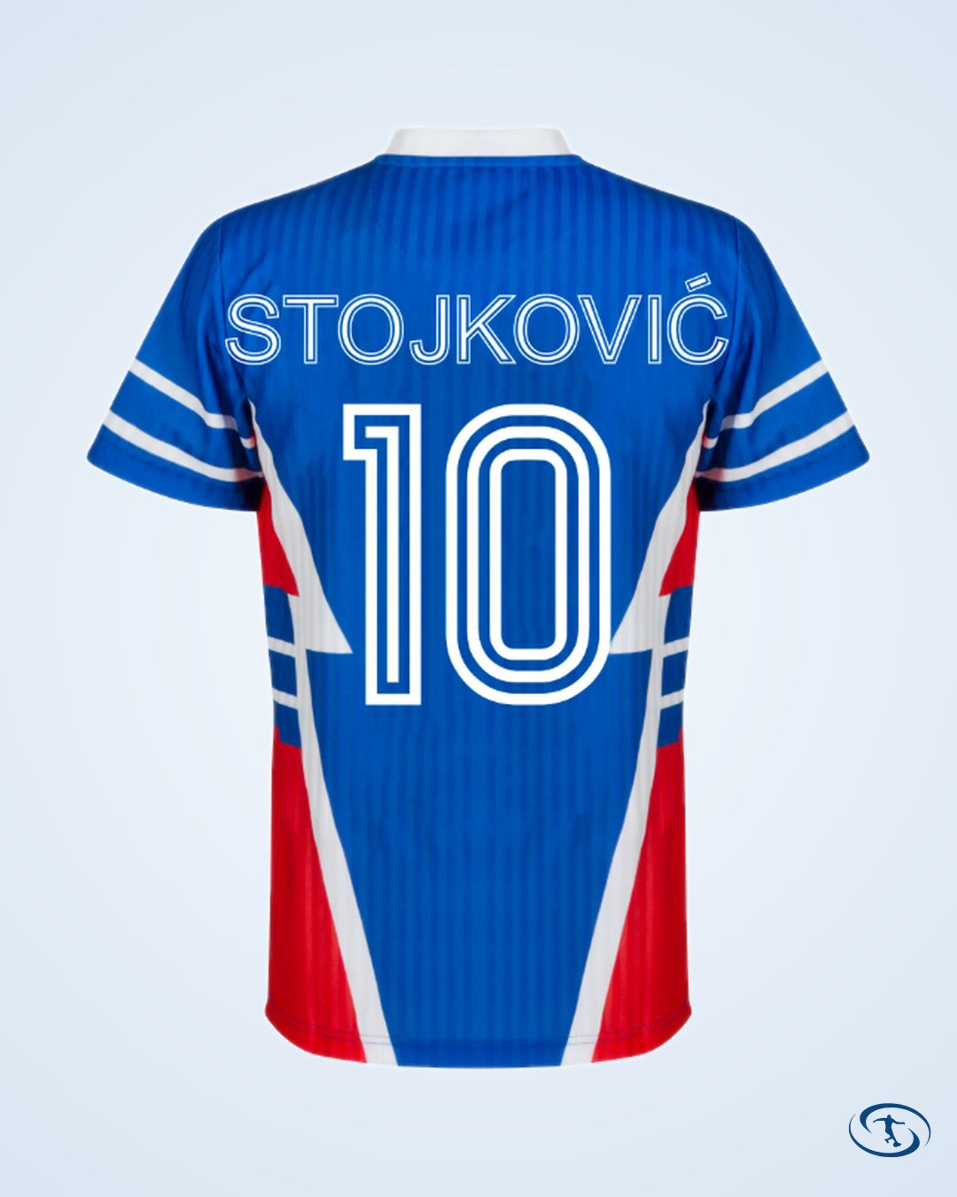 Yugoslavia Home Player Retro Jersey 1990-1991 (Retro Flock Printing) - Men's