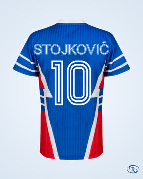 Yugoslavia Home Player Retro Jersey 1990-1991 (Retro Flock Printing) - Men's