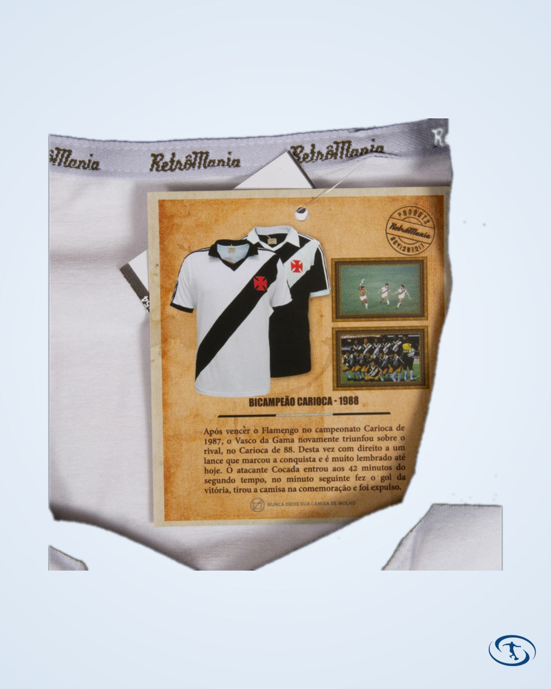 Vasco Da Gama Away Retro Shirt 1988 - Men's