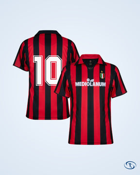 AC Milan Retro Home Shirt 1987-1988 (Retro Flex Printing)