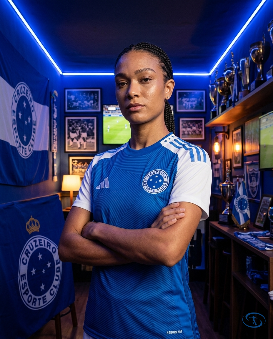 Cruzeiro Jersey 2025/26 - Adidas Women's - Blue - Side View | Sant Sport