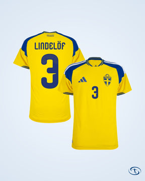 Sweden Authentic Home Shirt 2026-2027 Player Version (Official Printing)