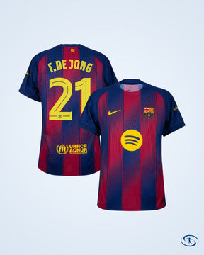Barcelona Home Player Version Shirt 2025-2026 (Champions League) - Men's