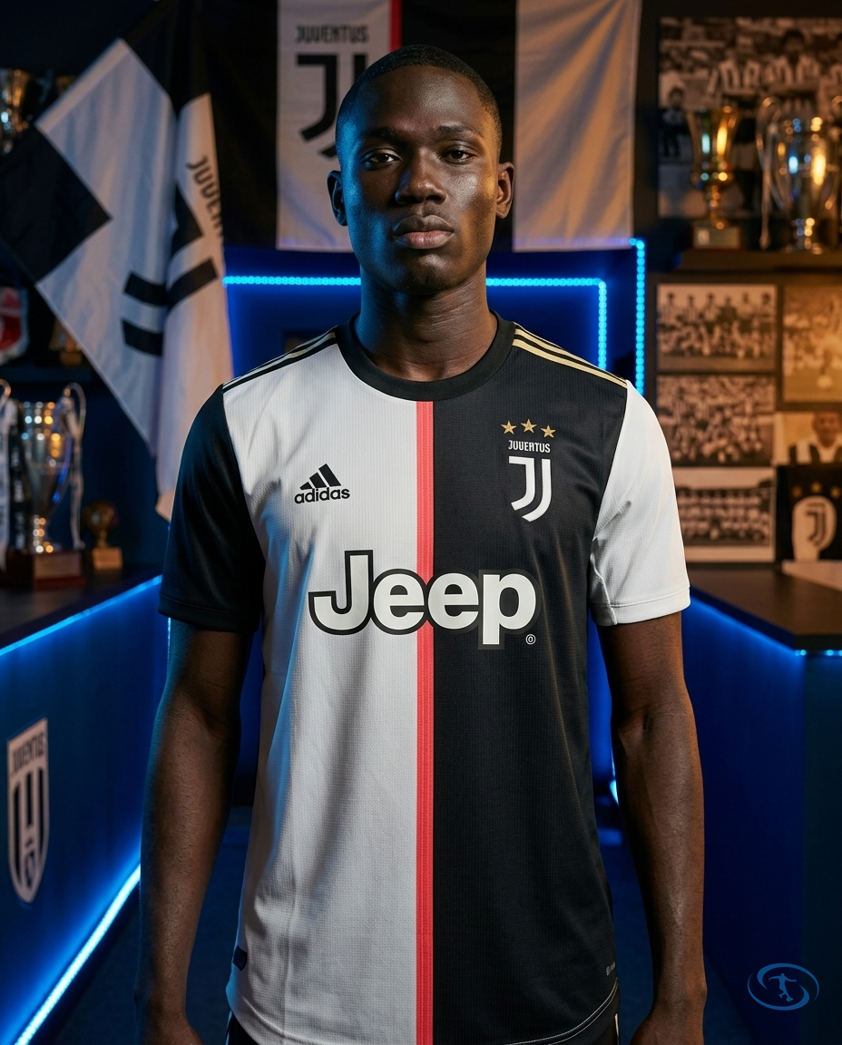 Camisa Juventus Home Retrô 2019/20 - Torcedor Adidas Masculina - Preto e Branco - Front View | Sant Sport