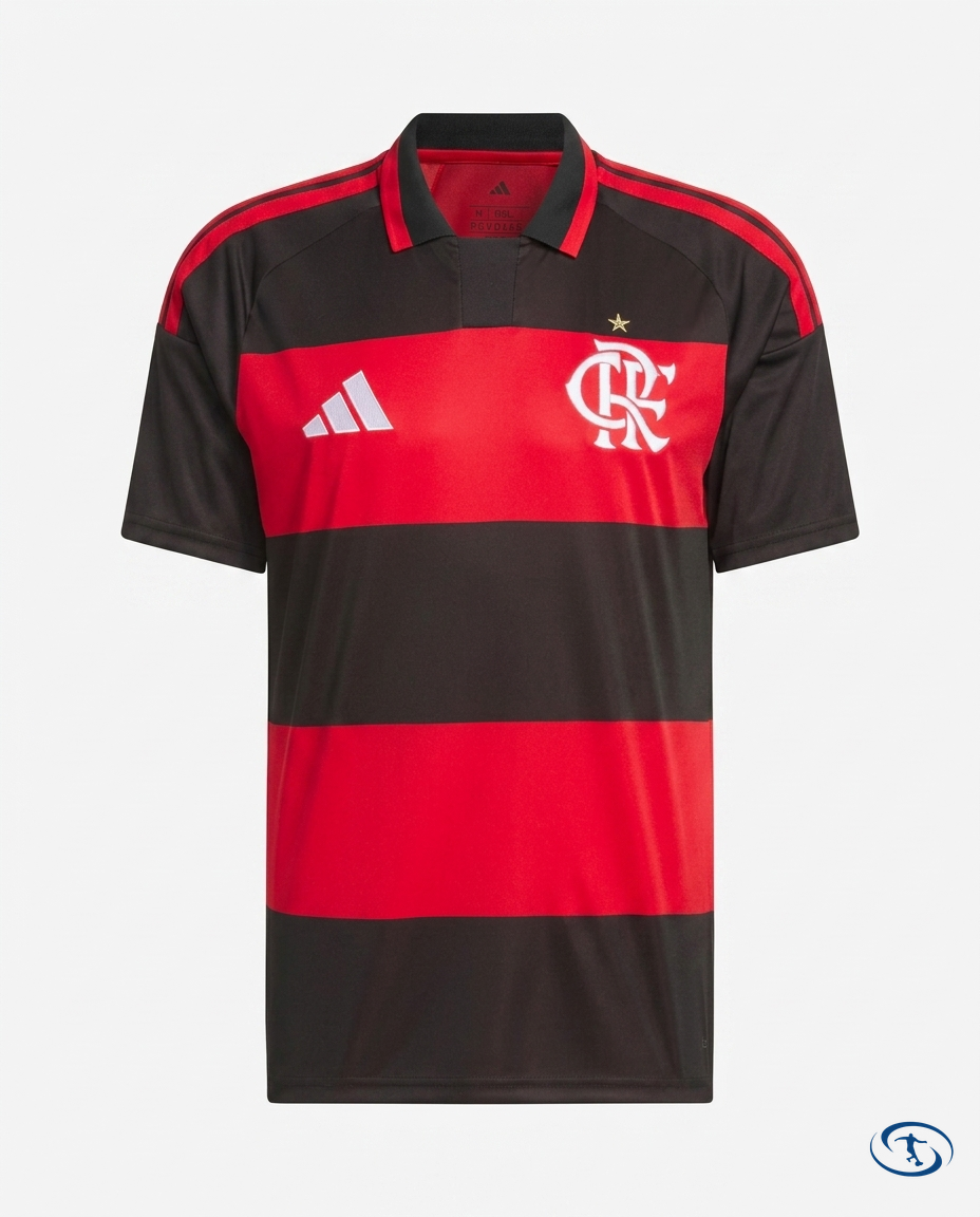 Flamengo Jersey Home 2026/27 - Adidas Men's - Red & Black - Packshot | Sant Sport