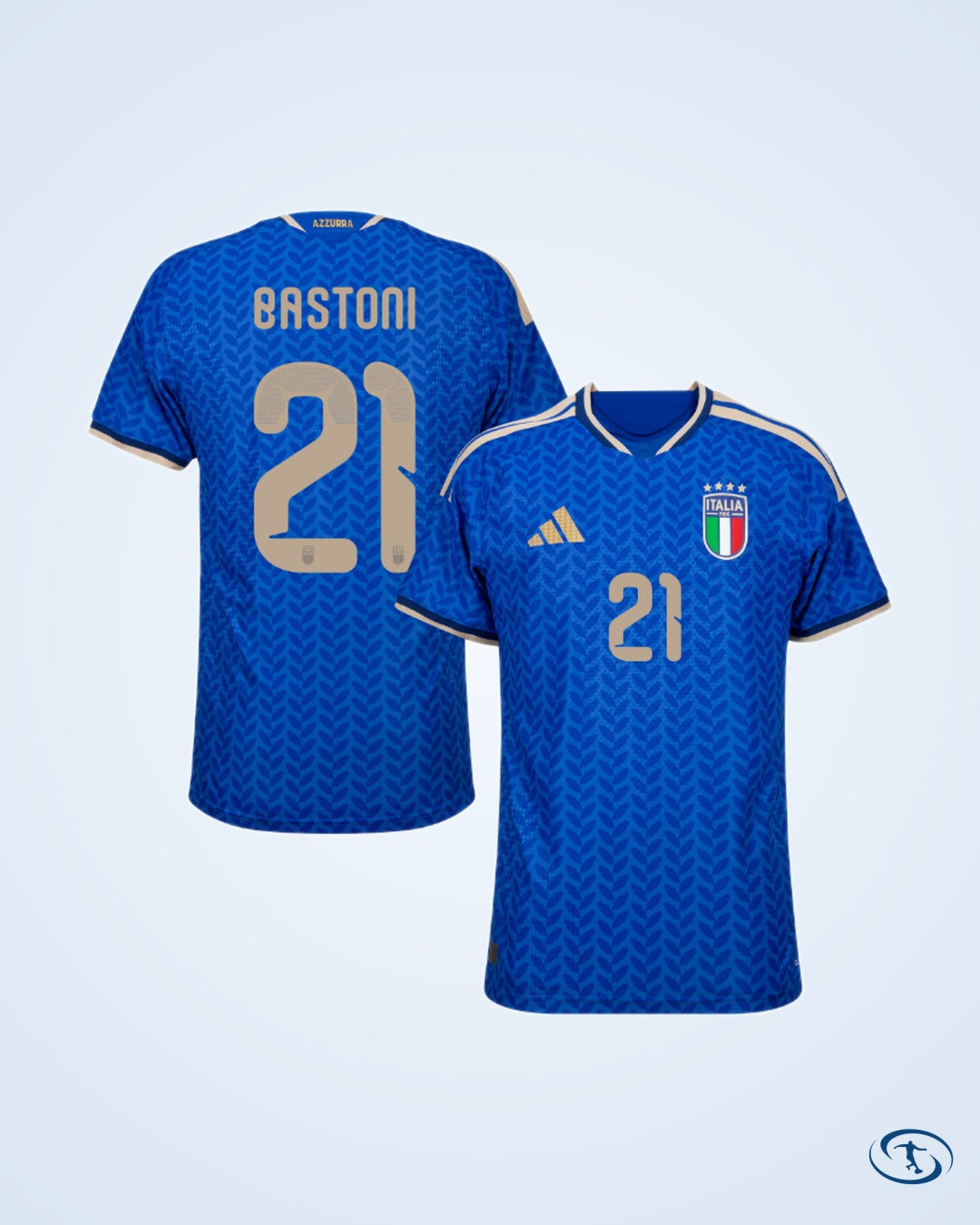 Italy Authentic Home Shirt 2026-2027 Player Version (Official Printing)