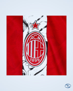 AC Milan Home L/S Player Number Shirt 2025-2026 (Official Printing) - Men's