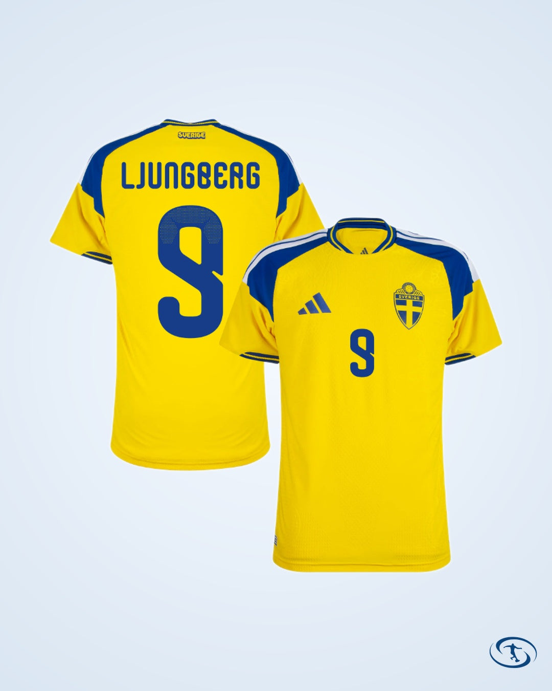 Sweden Authentic Home Shirt 2026-2027 Player Version (Official Printing)