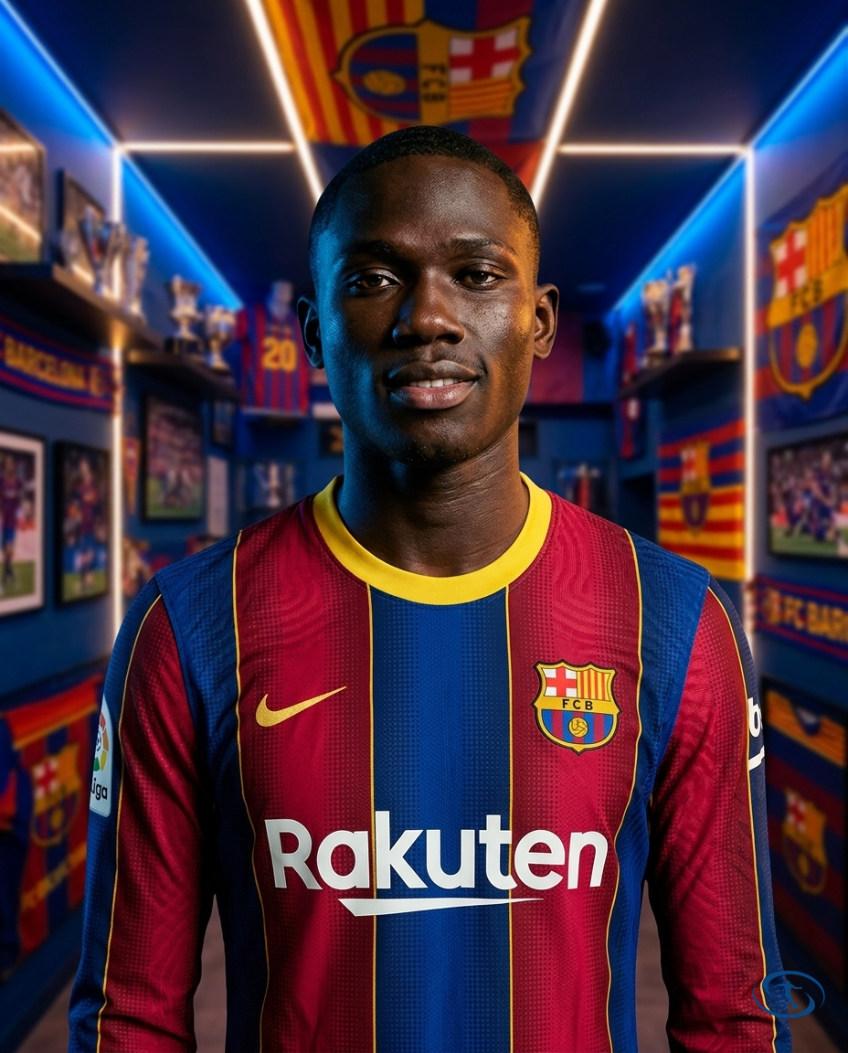 Camisa Barcelona Retrô Manga Longa 2020/21 Torcedor Nike Masculina - Badge Close-Up | Sant Sport