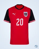 Austria Home Laimer 20 Shirt 2026-2027 (Official Printing) - Men's | Sant Sport