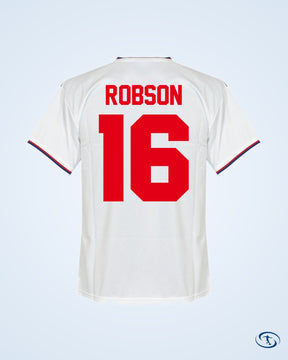 Score Draw England Home Retro Shirt World Cup 1982 (Retro Flock Printing) - Men's