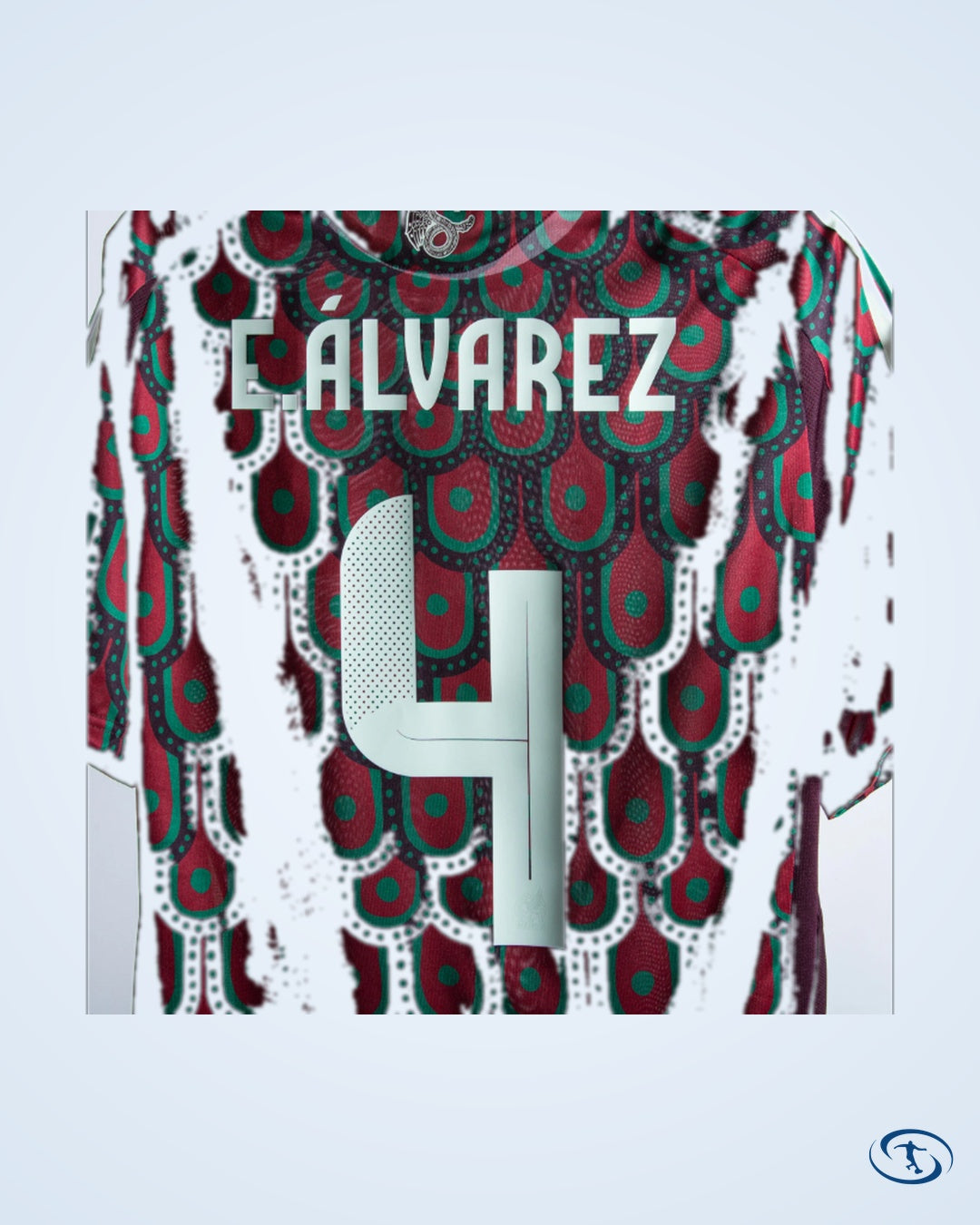 Mexico Home Authentic E.Álvarez 4 Jersey 2024-2025 (Official Printing) - Men's
