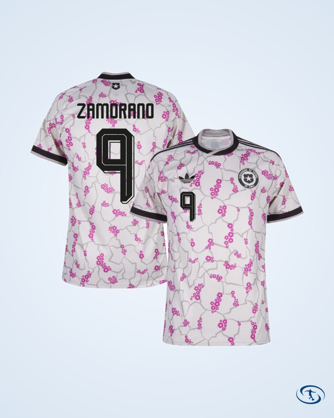 Chile Away Zamorano 9 Shirt 2026-2027 (Official Printing) - Men's