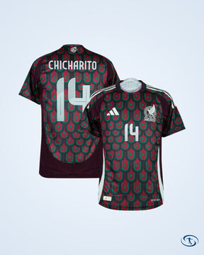 Mexico Home Authentic Shirt 2024-2025 Player Version (Official Printing)