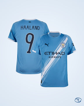 Man City Home Haaland 9 Shirt 2025-2026 (Club World Cup Printing) - Men's