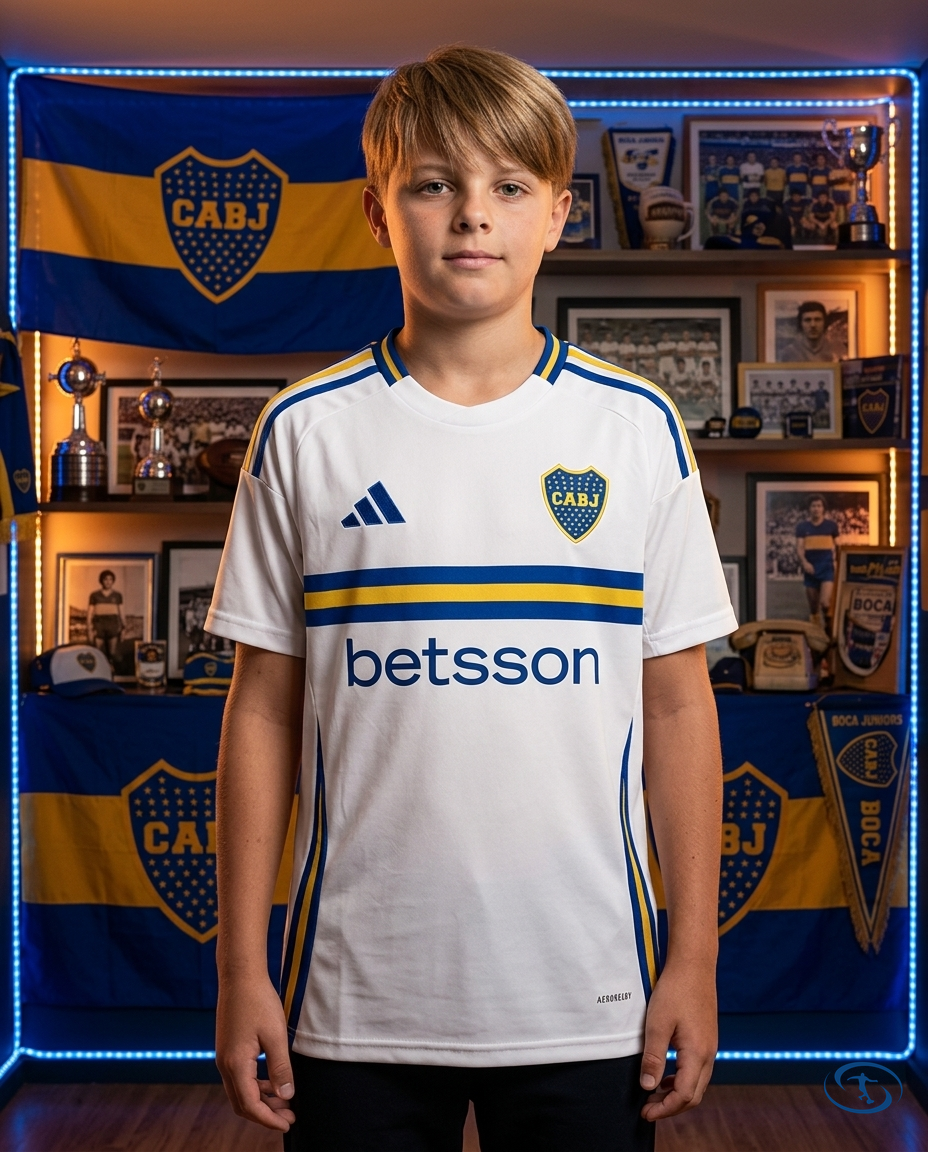 Boca Juniors Jersey Away 24/25 - Adidas Men's - White e Amarelo - Front View | Sant Sport