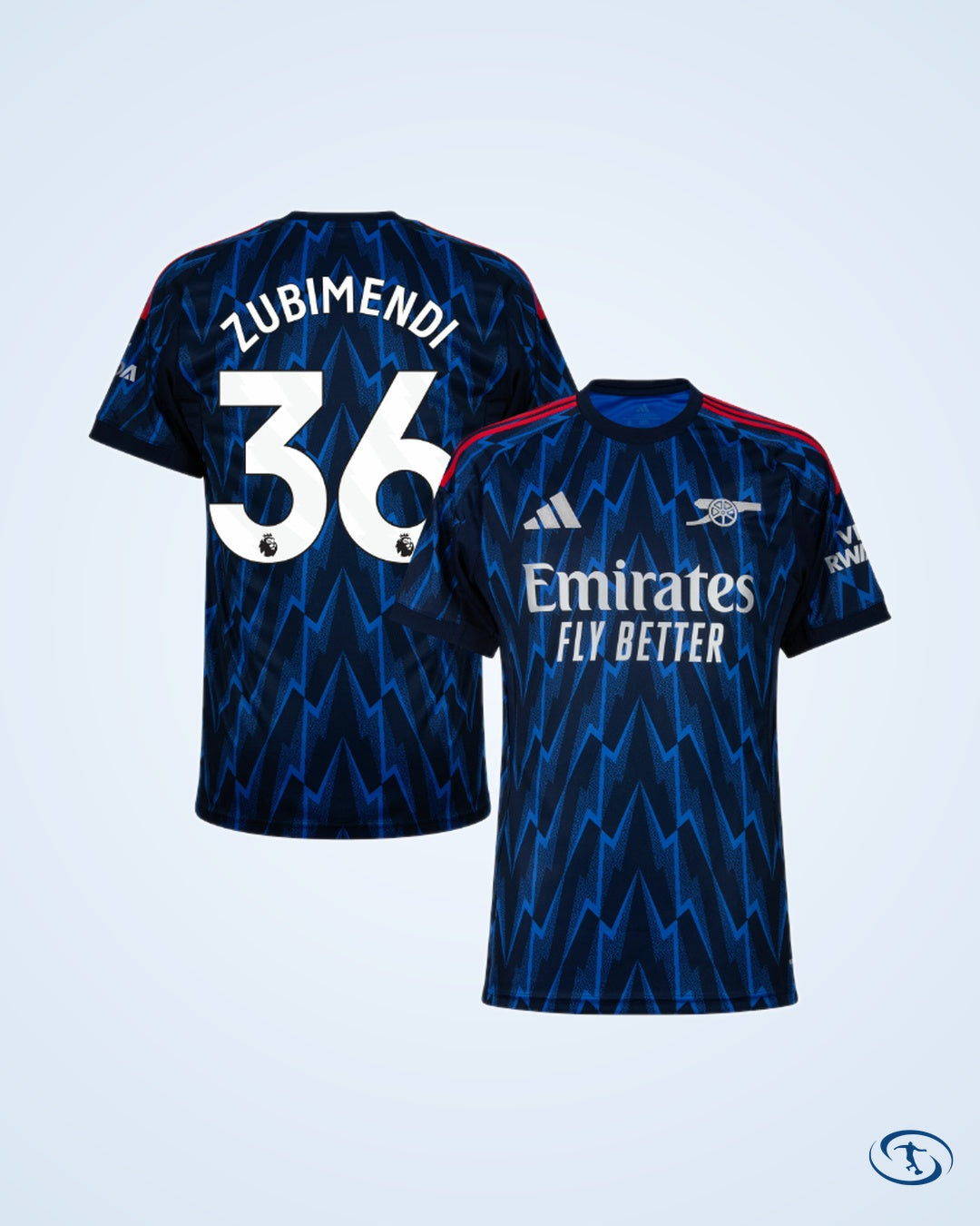 Arsenal Away Player Number Shirt 2025-2026 (Player Version) - Men's