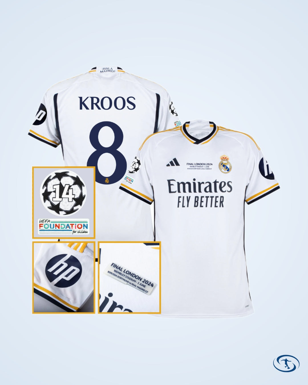 Real Madrid Home Kroos 8 Shirt - Men's