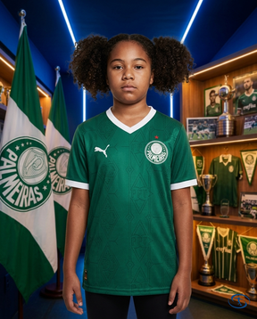 Palmeiras Kids Kit 2025/26 - Green - Front View | Sant Sport