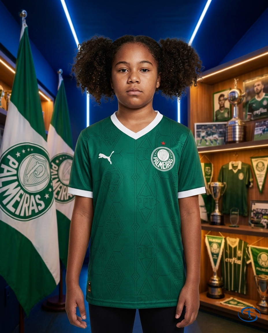 Palmeiras Kids Kit 2025/26 - Green - Front View | Sant Sport