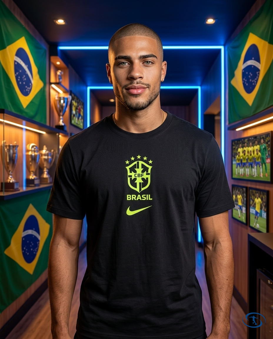 Camiseta de Goleiro Brasil Nike Premium Masculina - Front View | Sant Sport