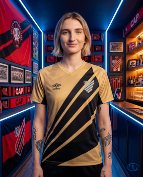 Camisa Athletico Paranaense Away 2024/25 - Feminina Umbro - Dourado - Front View | Sant Sport