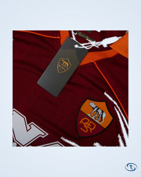 AS Roma Retro Home Shirt 1999-2000 (Retro Flex Printing)