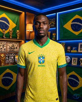 Camisa Brasil Versão Jogador Home 24/25 - Torcedor Nike Masculino - Amarelo - Front View | Sant Sport