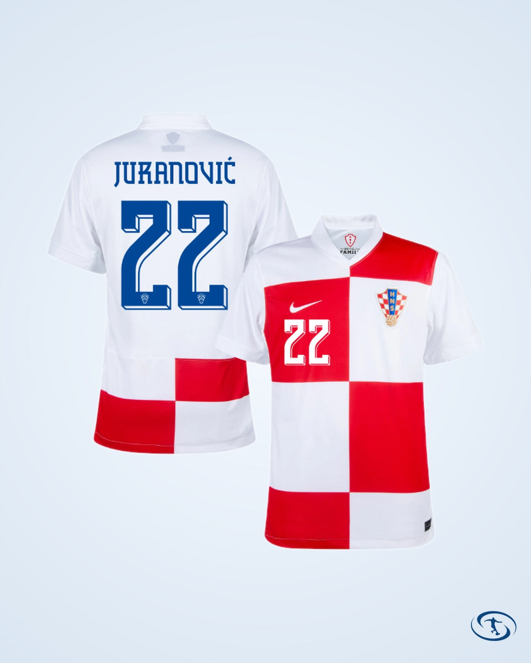 Croatia Home Player Number Shirt 2024-2025 (Official Printing) - Men's