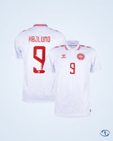 Denmark Away Højlund 9 Shirt 2024-2025 (Official Printing) - Men's | Sant Sport