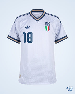 Italy Authentic Away Barella 18 Shirt 2026-2027 (Official Printing) - Men's | Sant Sport