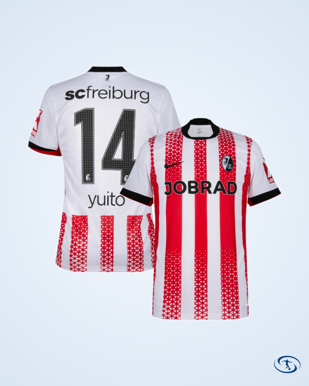 SC Freiburg Home Yuito 14 Shirt 2025-2026 (Official Printing) - Men's