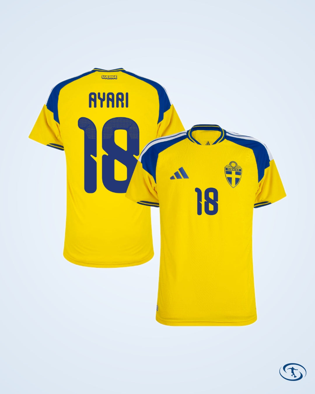 Sweden Authentic Home Shirt 2026-2027 Player Version (Official Printing)