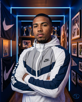 Nike Men's - White Windbreaker - Side View | Sant Sport