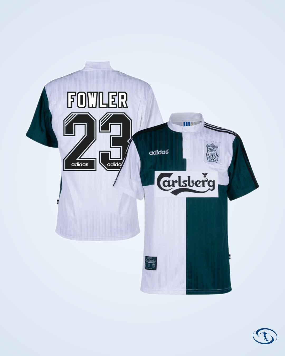 Liverpool Reissue Away 1995-1996 ( Retro Flock Printing)