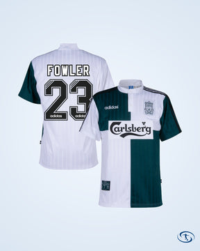 Liverpool Reissue Away 1995-1996 ( Retro Flock Printing)